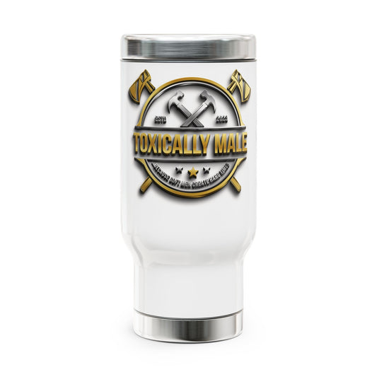 Stainless Steel Travel Mug with Handle, 14oz