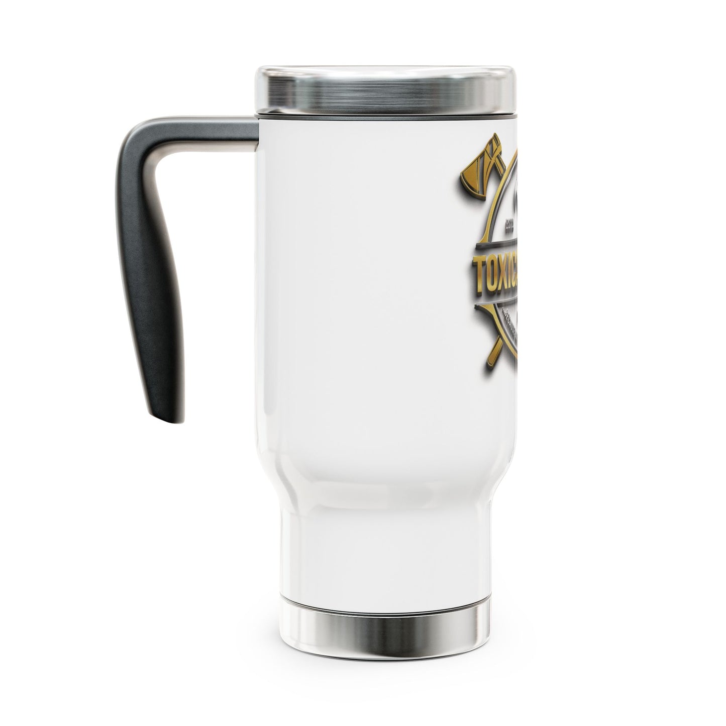 Stainless Steel Travel Mug with Handle, 14oz