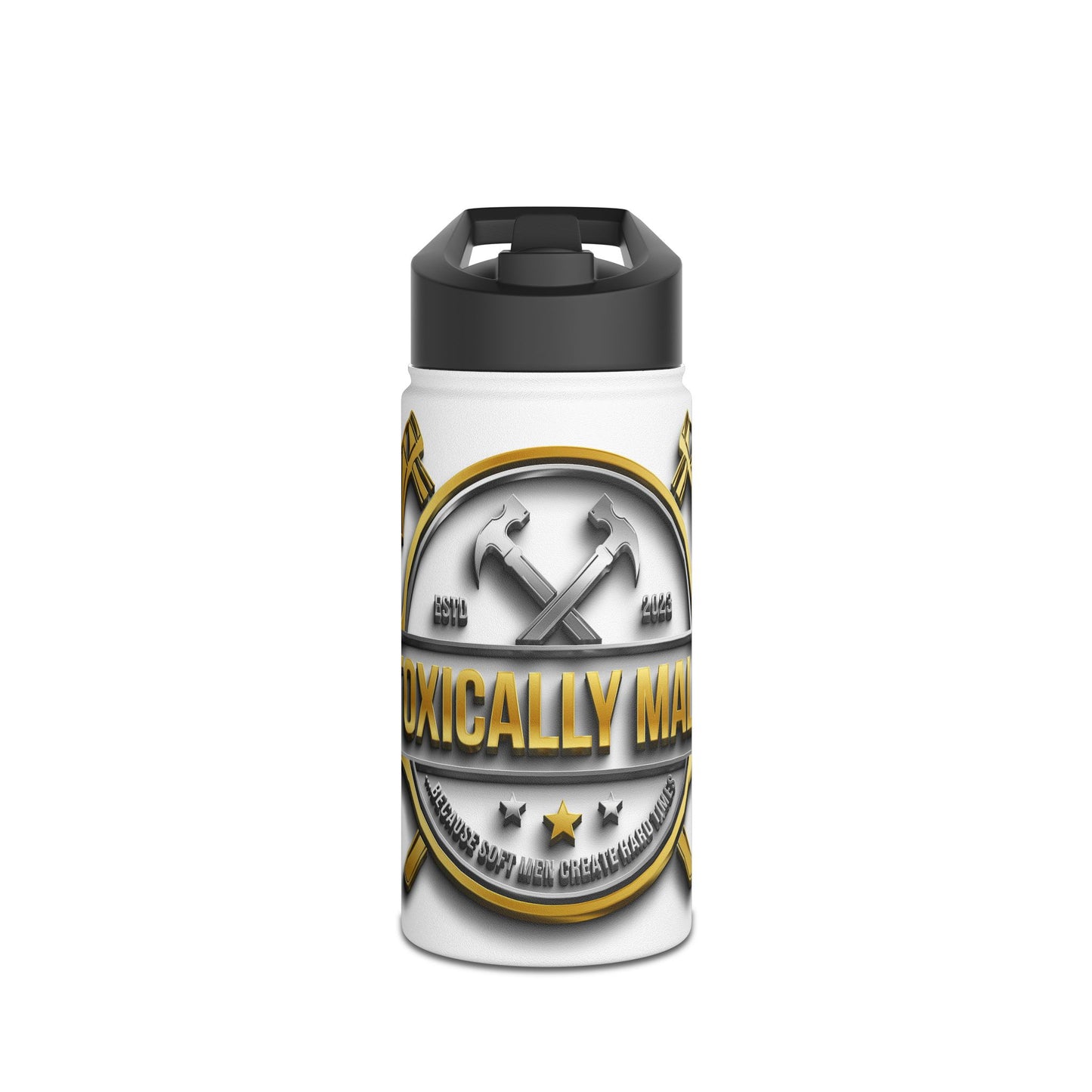 Tough Guy Stainless Steel Water Bottle - Hydration for DIY Enthusiasts | Ideal for Camping, Gym, and Outdoor Adventures, Gift for Men