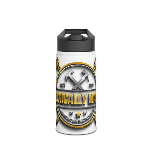 Tough Guy Stainless Steel Water Bottle - Hydration for DIY Enthusiasts | Ideal for Camping, Gym, and Outdoor Adventures, Gift for Men