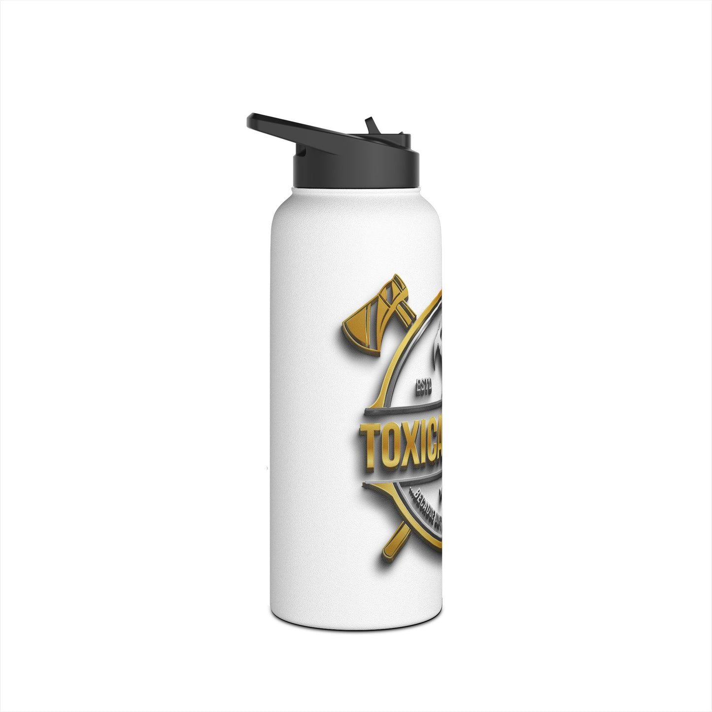 Tough Guy Stainless Steel Water Bottle - Hydration for DIY Enthusiasts | Ideal for Camping, Gym, and Outdoor Adventures, Gift for Men